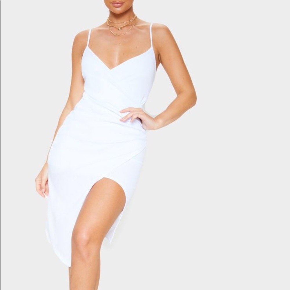 White Wrap Dress